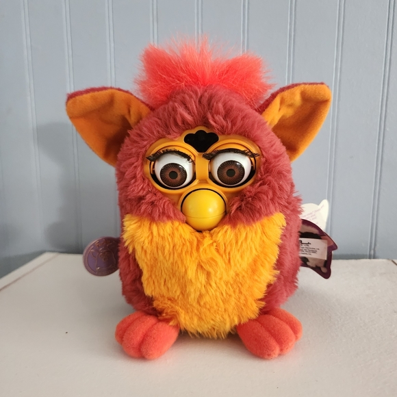 Vintage deadstock furuby orange red